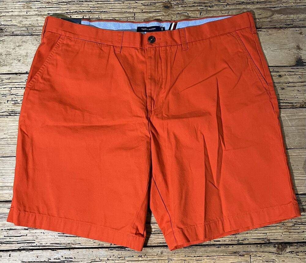 Tommy Hilfiger Men’s Size 40 Orange 9” Inseam Shorts - NWT